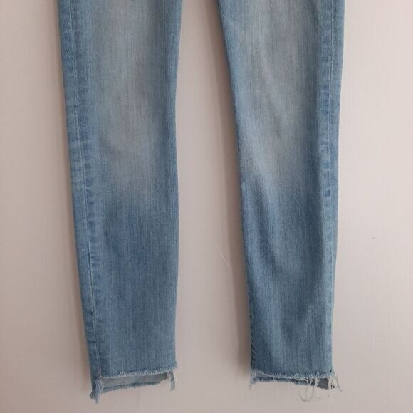 MADEWELL | 9" High-Rise Skinny Crop Light Blue Jeans Sz 24 - Picture 4 of 15